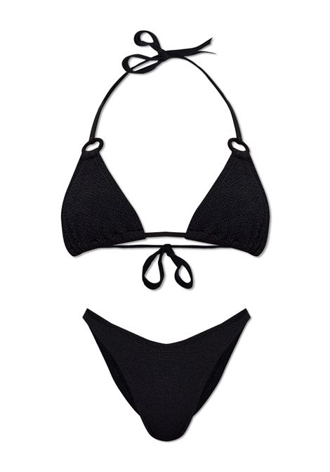 Black Eva seersucker bikini Hunza g - women